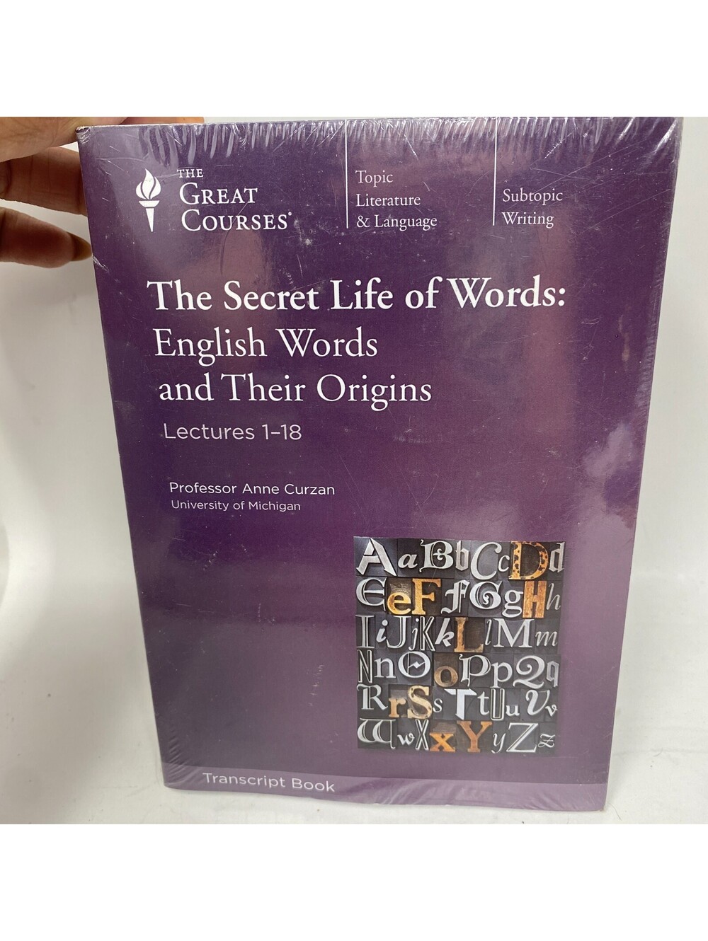 Great Courses Secret Life of Words Curzan 2 Part Transcript Book Set Sealed